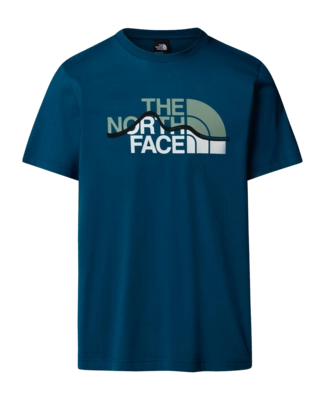 T-Shirt The North Face Men SS Mountain Line Tee Mineral Ink