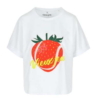 T-Shirt Vieux Jeu Women Berry Tee White