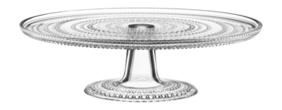 Porta torte vetro Iittala Kastehelmi Ø 31,5 cm, Alzatina, Trasparente