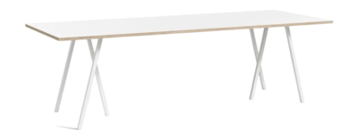 HAY Loop Stand Tafel White Powder Coated Steel Frame White L250 x W92,5 ...