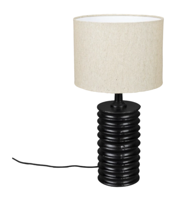 Dutchbone Yalu Tafellamp - Zwart