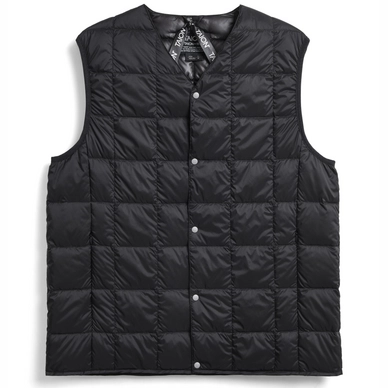 Vest Taion Men V Neck Button Down Cire.Black
