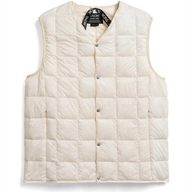 Vest Taion Men V Neck Button Down Off White