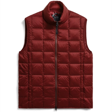 Vest Taion Unisex Hi Neck W-Zip Down Burgundy