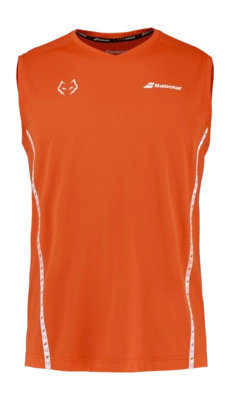 Tanktop Babolat Men Juan Lebron Red Orange Muscle Tank Regular Fit