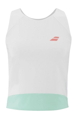 Tanktop Babolat Women Perf Tank White Slim Fit