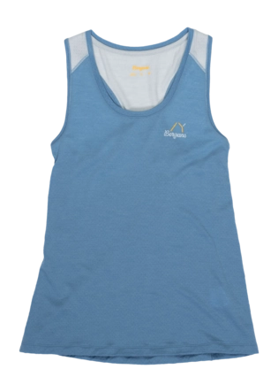Tanktop Bergans Women Y LightLine Merino Elemental Blue/Pearl Grey Regular Fit