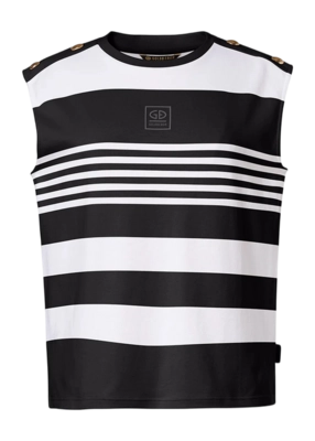 Tanktop Goldbergh Women Mimi Black/White Losse fit