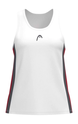 Tanktop HEAD Girls Club 25 Tank Top Red/White