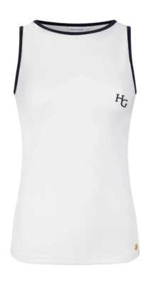 Tanktop House of Gravity Women Rib Tank Top White Topaz X Blue