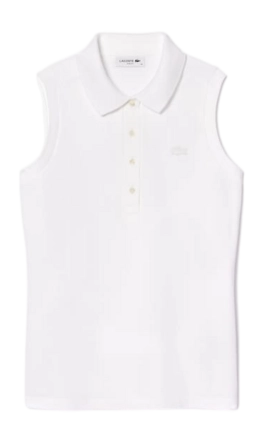 Tanktop Lacoste Women PF5445 Slim Fit Stretch Polo White