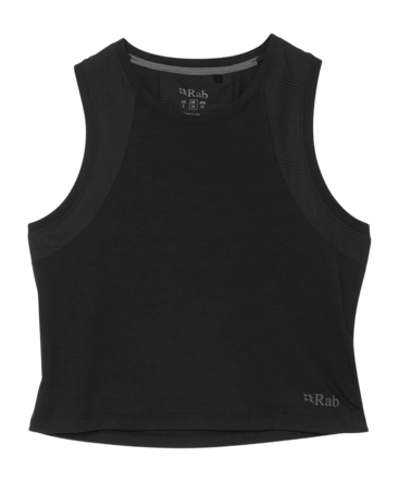 Tanktop Rab Women Rivelin Crop Tank Black Regular Fit