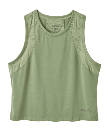 Tanktop Rab Women Rivelin Crop Tank Dark Fig Green Regular Fit
