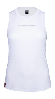 Tanktop The Indian Maharadja Girls Bright White Sleeveless Jacquard Top