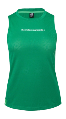 Tanktop The Indian Maharadja Women Sleeveless Jacquard Top Lush Green