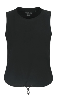 Tanktop Vieux Jeu Women Caro Top Black