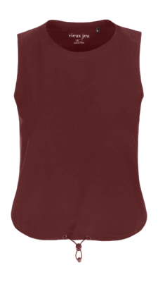 Tanktop Vieux Jeu Women Caro Top Burgundy