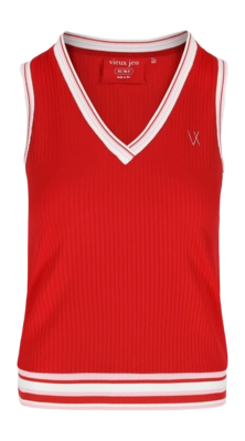 Tanktop Vieux Jeu Women Emma Top Red Regular Fit