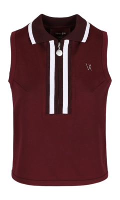 Tanktop Vieux Jeu Women Josephine Top Burgundy Regular Fit