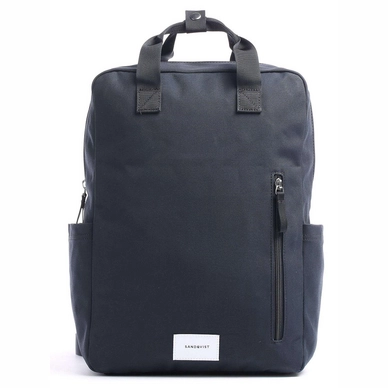 Backpack Sandqvist Knut Navy Blue With Navy Webbing