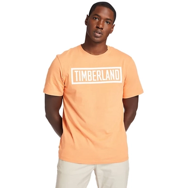 T-Shirt Timberland Men Mink Brook Logo Copper Tan