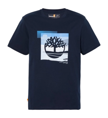 T-Shirt Timberland SS Coast Graphic Tee Men Dark Sapphire
