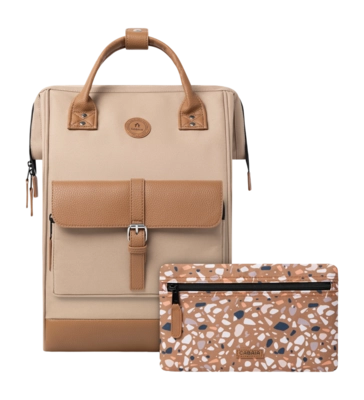 Rugzak Cabaïa Adventurer Hiker Kuala Lumpur Cream X Camel Leather Small