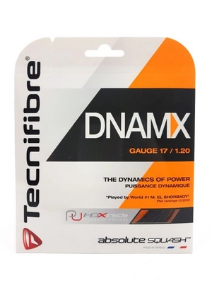 Squashsnaar Tecnifibre DNAMX Jauge Black (1.25mm/10m)