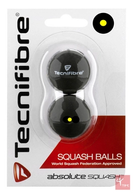 Squashbal Tecnifibre Competition Yellow Dot (2-delig)