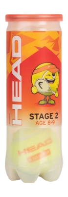Tennisbal HEAD 3B Stage 2 Orange (3-Tin) Drukloos