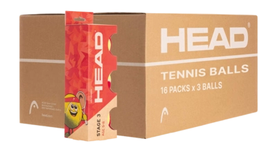 Tennisbal HEAD 3B Stage 3 Red (Doos 16 x 3)