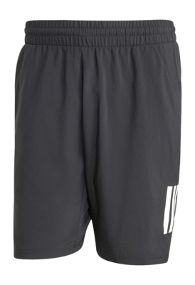 Tennisbroek Adidas Men Club 3-Stripe Shorts Black Regular fit