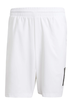 Tennisbroek Adidas Men Club 3-Stripe Shorts White Regular Fit