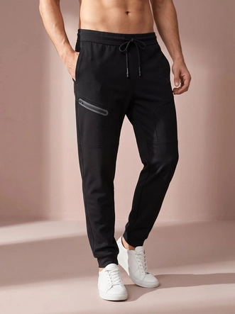 Tennisbroek Sjeng Sports Men Oswin Black Regular Fit
