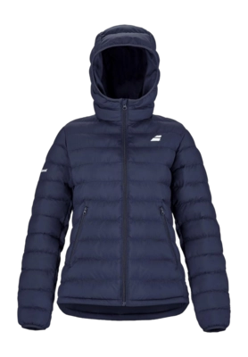 Tennisjas Babolat Women Exercise Dark Blue Padded Jacket Regular Fit