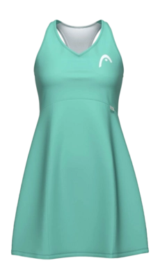 Tennisjurk HEAD Women Pro Dress Turquoise Regular Fit