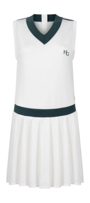 Tennisjurk House of Gravity Women Club Dress White Topaz X Green