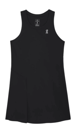 Tennisjurk On Running Women Court Dress Black 4-way stretch