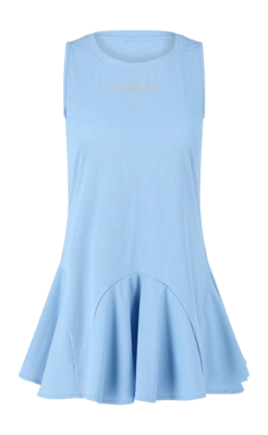 Tennisjurk Osaka Women Baseline Rib Silver Lake Blue Atletische fit