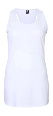 Tennisjurk The Indian Maharadja Women 2 Piece Jacquard Dress Bright White Tweedelig