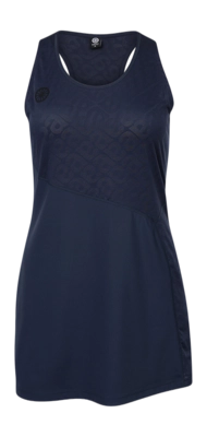 Tennisjurk The Indian Maharadja Women 2 Piece Jacquard Dress Night Blue Aansluitend