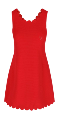 Tennisjurk Vieux Jeu Women Fleur Dress Red Regular Fit