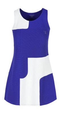 Tennisjurk Vieux Jeu Women Lina Dress Blue Normale pasvorm