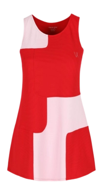 Tennisjurk Vieux Jeu Women Lina Dress Red Regular Fit