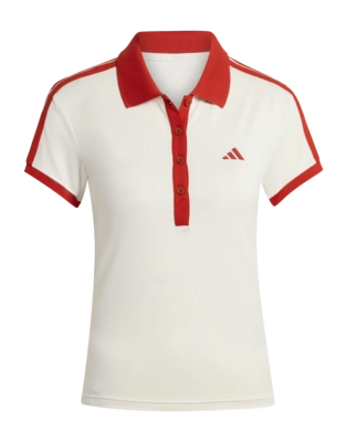 Tennispolo Adidas Women Heritage Chalk White Slim Fit