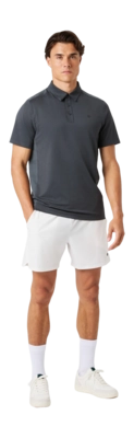 Tennispolo Björn Borg Men Ace Mesh Panel Polo Shirt Asphalt