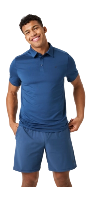 Tennispolo Björn Borg Men Ace Mesh Panel Polo Shirt Sargasso Sea