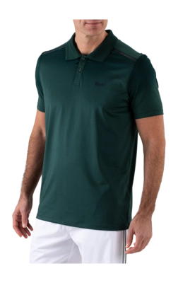 Tennispolo Sjeng Sports Men Casimir Retro Green