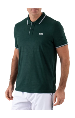 Tennispolo Sjeng Sports Men Chiel Retro Green