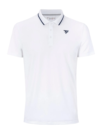 Tennispolo Tecnifibre Men Team Tech White